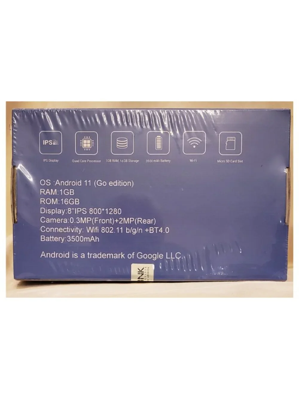 Android Tablet Q Link Wireless Scepter 8 Wi-Fi, 16GB Storage + 32GB microSD